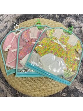 Vintage Lot of 3 1980s NIP Totsy Baby Doll Clothes Outfit 15-17" Dolls New
